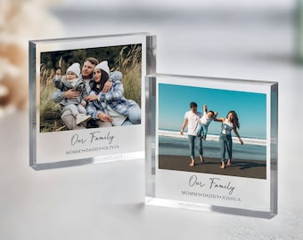 Personalized Family Photo Acrylic Block, Custom Photo Family Gift, Personalized Acrylic Photo Print, Family Photo Print, Family Gifts