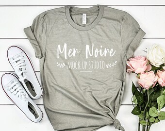 Download Bella Canvas Mockup 3001 Heather Stone Knotted Shirt Unisex Flatlay Mockup Free Billboard Mockups Psd Download All Free Mockups PSD Mockup Templates