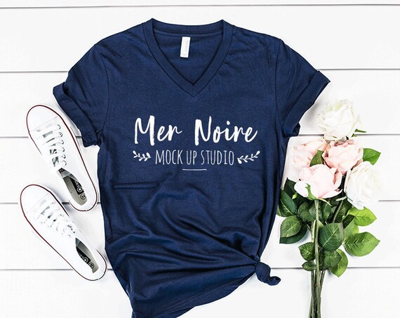 Bella Canvas Mockup Bella Canvas 3005 3005 Mockup Navy