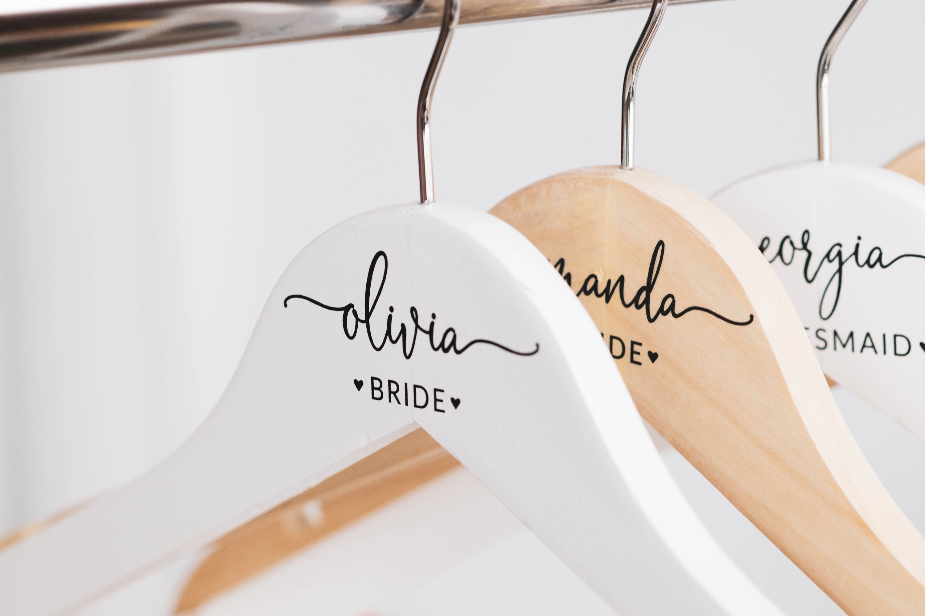 Personalized Bridesmaid Hangers, Wedding name hangers, Bridal dress hanger, Personalized hangers for wedding, Wedding hangers,Custom hangers