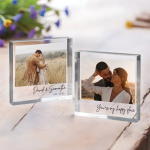 Personalized Acrylic Photo Block, Custom Photo Acrylic Plaque, Wedding Gift, Family Gift, Photo Print Acrylic Gifts, Anniversary Gift