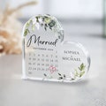 Personalized Wedding Gift, Married Calendar Acrylic Plaque, Wedding Gift for Couple, Married Plaque Gift for Couple, Wedding Keepsake Gift product logo