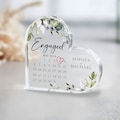 Personalized Engagement Gift, Engaged Calendar Acrylic Plaque, Engagement Gift for Couple, Engagement Keepsake Gift, Engaged Gift for Couple product logo