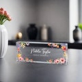 Desk Plaque, Acrylic Name Plate for Desk, Teacher Name Plate, Personalized Name Sign Acrylic Plaque, Office Decor, Custom Desk Name Plaque product logo