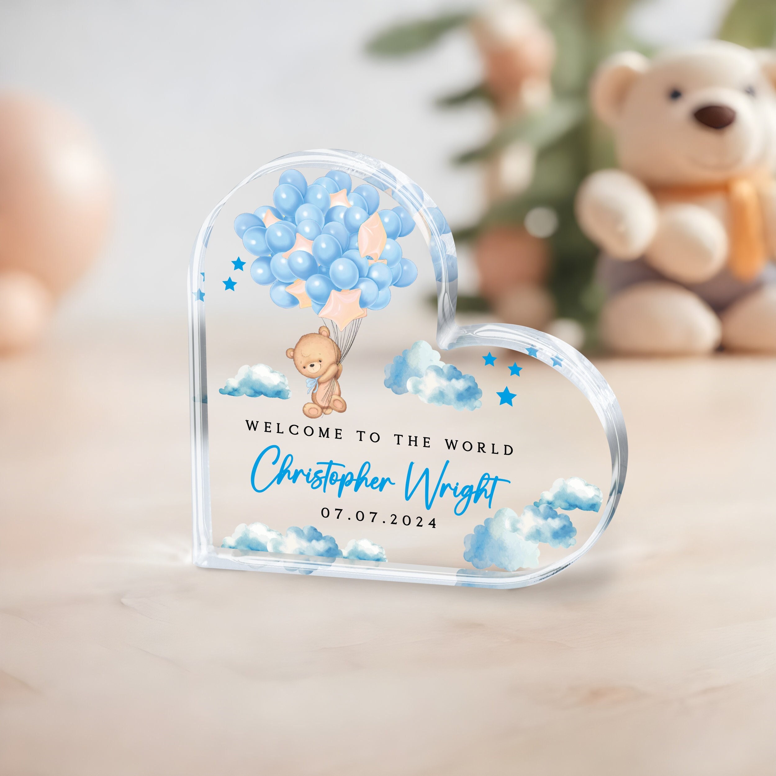 Newborn Gift Boy, Personalized Baby Boy Gifts, New Baby Keepsake Gift ...