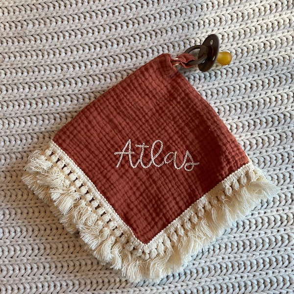 Pacifier Blanket Etsy