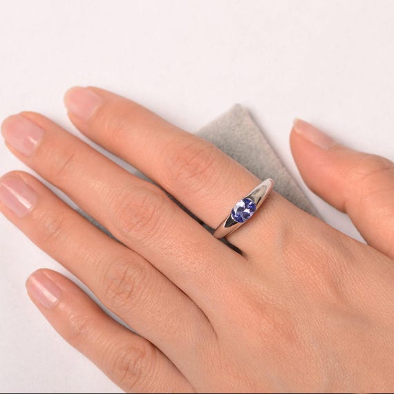 Nuncad Ring Stainless Steel Princess Cut Solitaire - Österreich