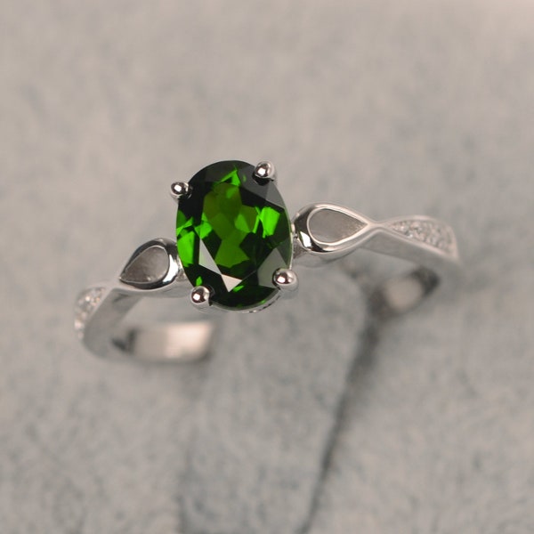 Chrome Diopside Ring - Etsy