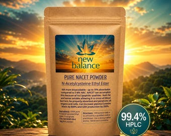 NACET Powder | N-Acetyl L-Cysteine Ethyl Ester | 99.4% HPLC Assay | 50g