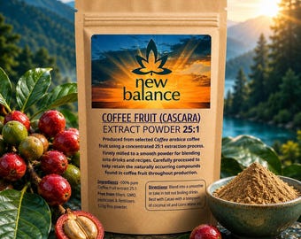 Coffee Fruit Extract 25:1 | Coffea Arabica | Pure 150g | No Maltodextrin