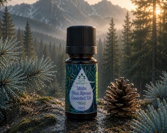 Idaho Blue Spruce Essential Oil 10ml | Picea pungens Needle Oil | 100% Pure | Steam Distilled | Wild-Crafted | Idaho USA