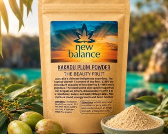 Kakadu Plum Powder 150g | 10:1 Terminalia ferdinandiana Fruit Extract | Wild-Crafted Australian Kakadu Plum