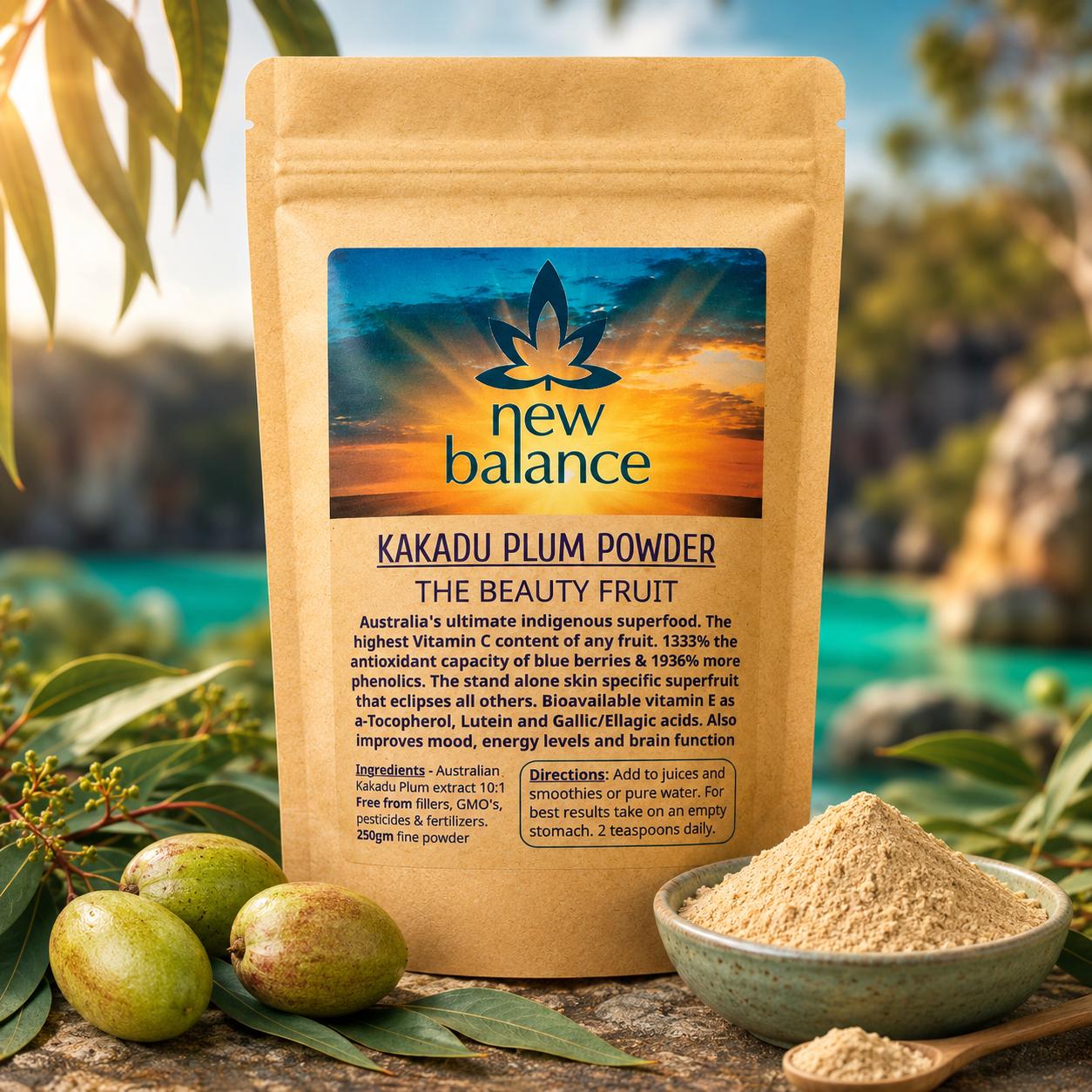 Kakadu Plum Powder 150g 10:1 Terminalia ferdinandiana Fruit Extract Wild-Crafted Australian Kakadu Plum