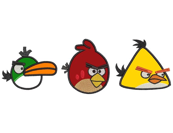 Verzierungen Aufnaher Bugelbild Angry Birds Comc Kinder Schwarz 6 9x5 3cm Patch Aufbugler Kabtel Mk