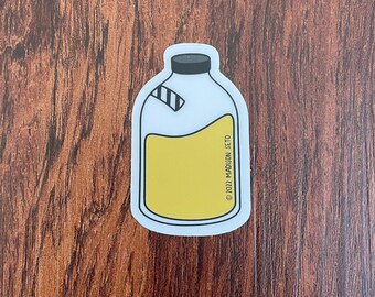 LB E. coli Media - Clear / Transparent Vinyl Sticker