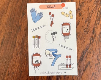 Blood - Paper Sticker Sheet