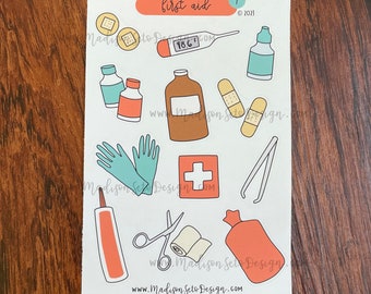 First Aid - Paper Sticker Sheet