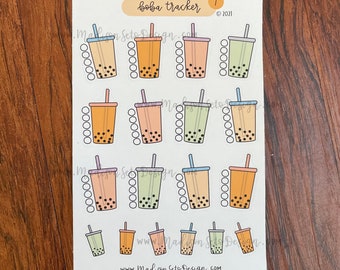 Boba Tracker - Paper Sticker Sheet