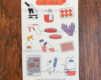 Cell Culture - Paper Sticker Sheet