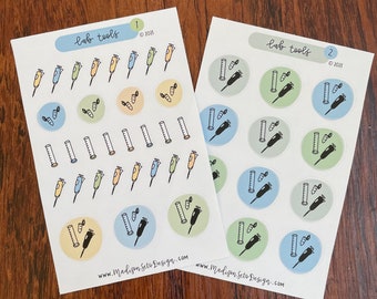 Lab Tools - Paper Sticker Sheet