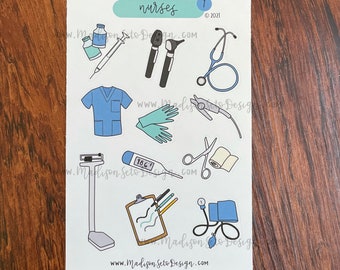 Nurses - Paper Sticker Sheet