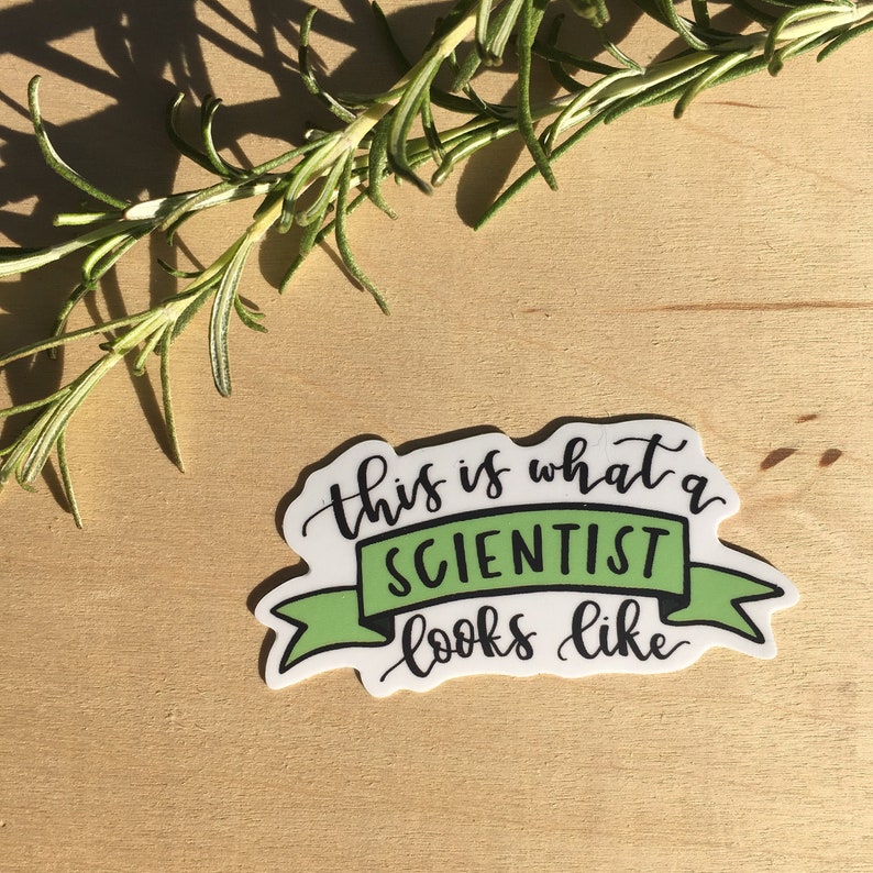 This Is What a Scientist Looks Like Vinyl Sticker image 1