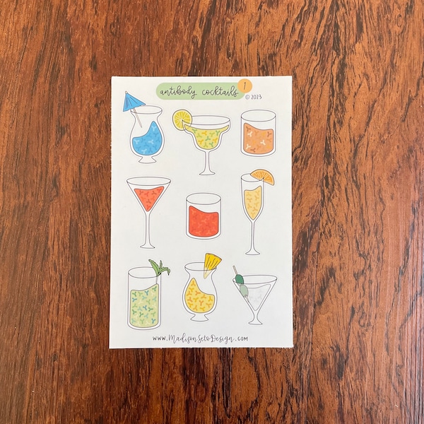 Antibody Cocktails - Paper Sticker Sheet