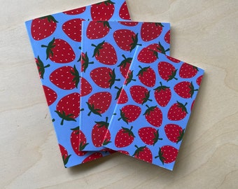 Strawberries - Dot Grid Notebook