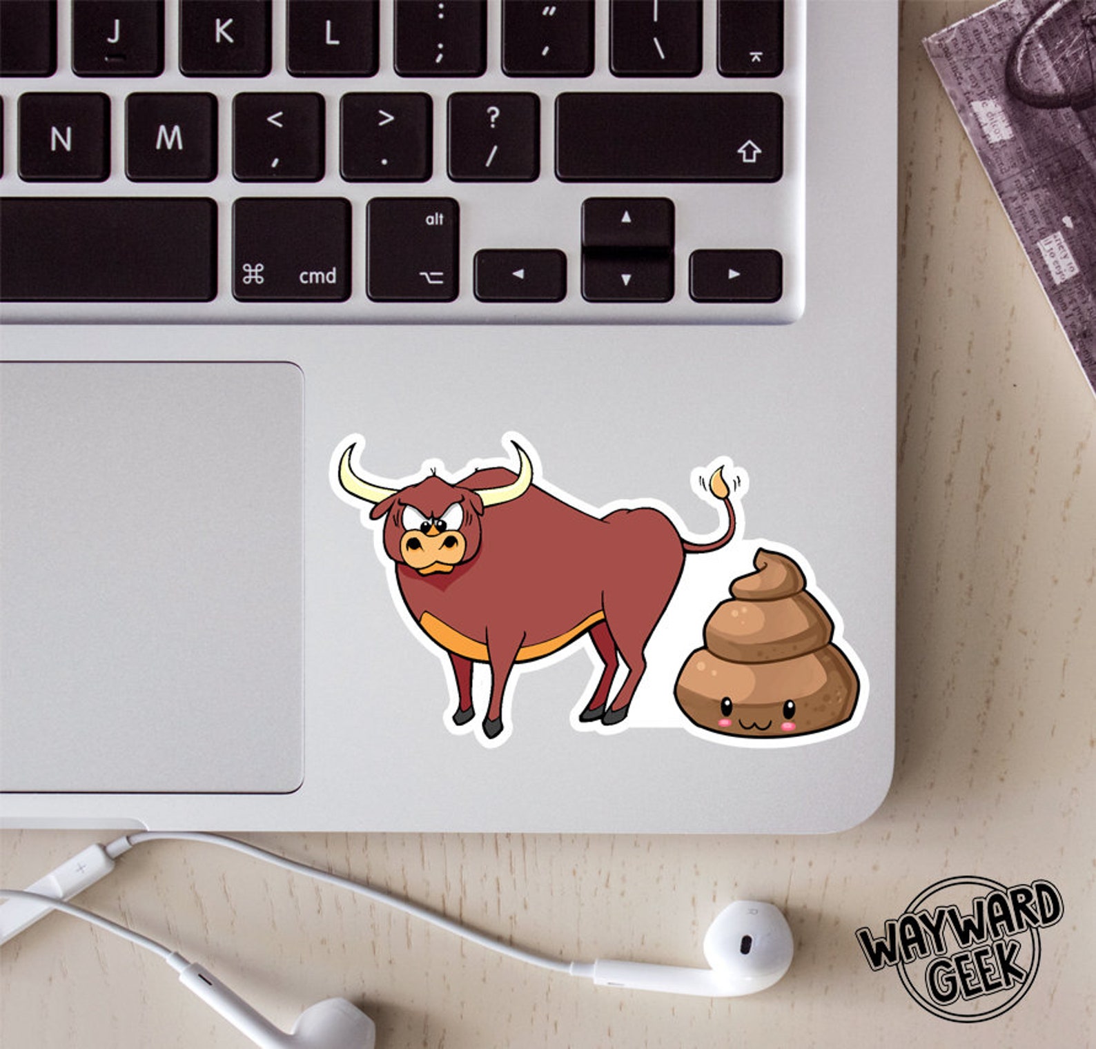 Sticker Crap Bullshit Vinyl Sticker, Laptop Sticker, Emoji, Poop, Swear Words, Bull ...