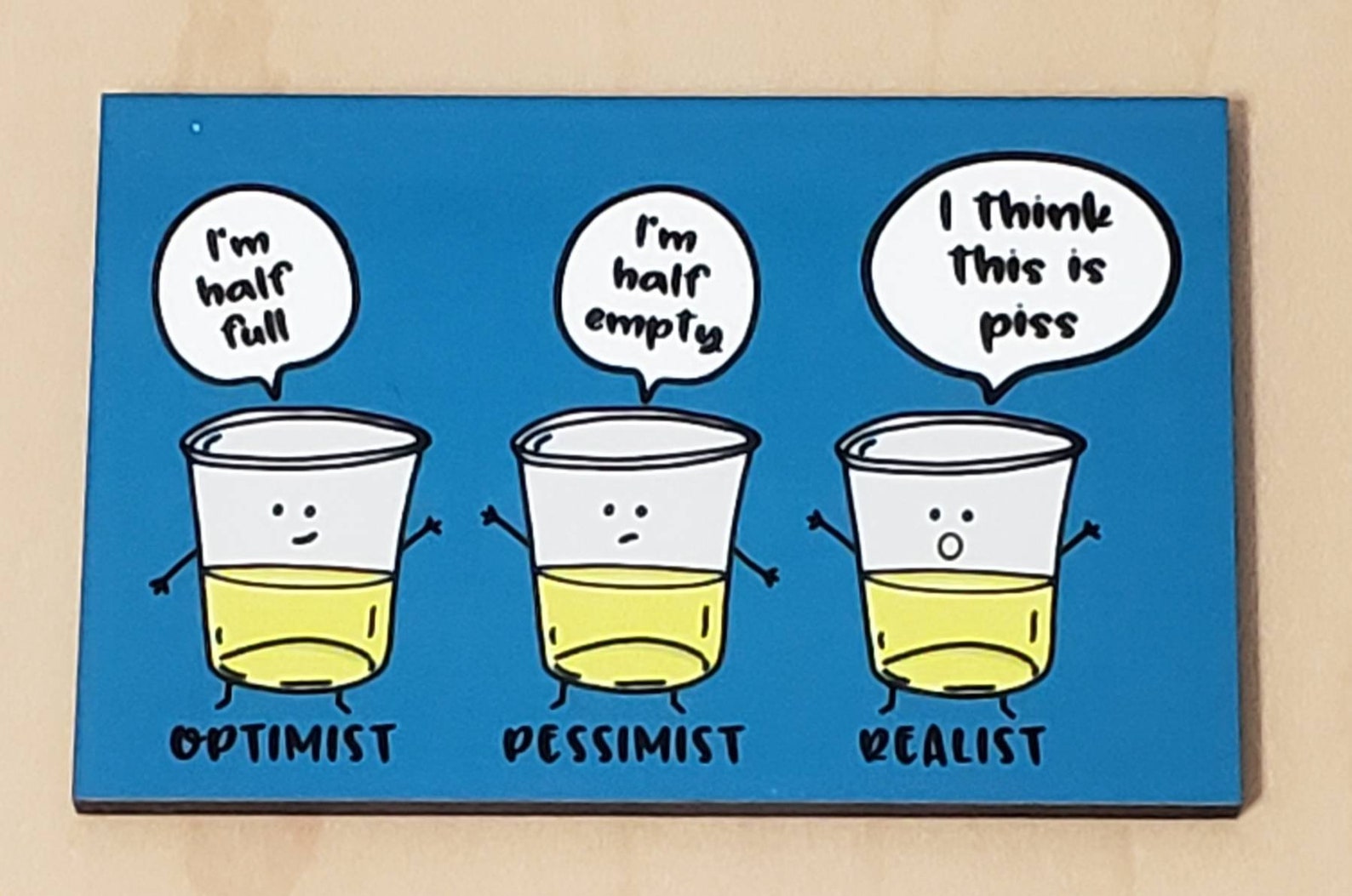 Optimist Pessimist Realist Etsy