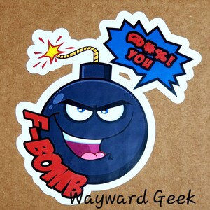 F Bomb Die Cut Vinyl Sticker