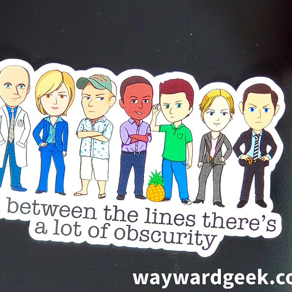 In Between The Lines Psych Vinyl Sticker