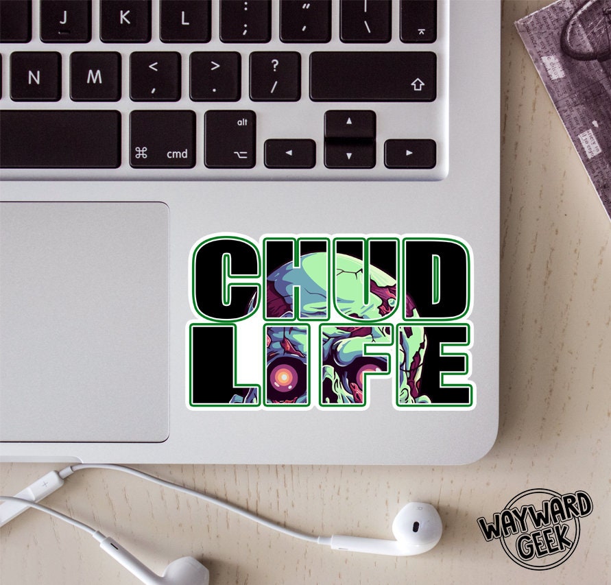 Chud Rage Sticker Chud Life Vinyl Sticker, Laptop Sticker, Decal, Horror, Zombies ...