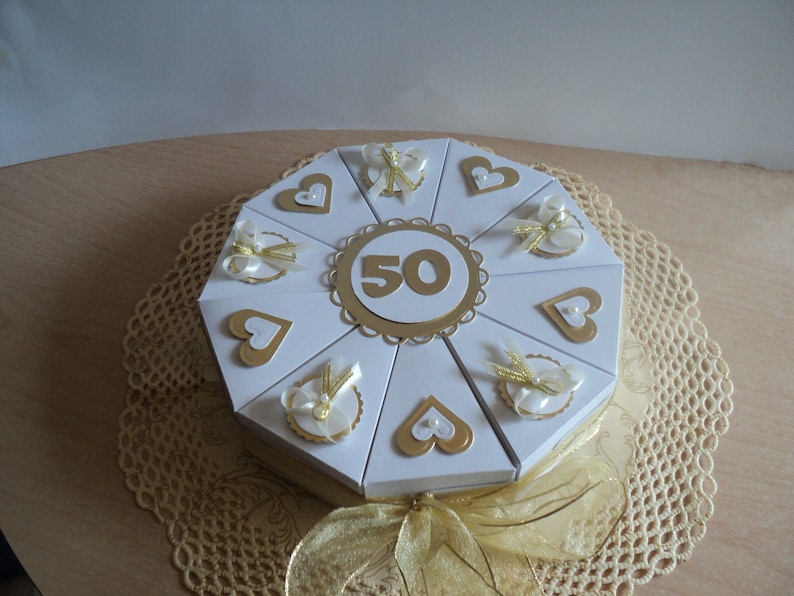 Wedding Cake Money Gifts Golden Wedding -