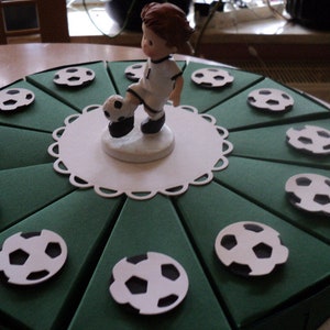 Fussballtorte Geldgeschenke Jungen Fussball Schachteltorte Papiertorte Bild 2