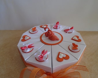 hochzeitstorte Geldgeschenk zur Hochzeit Flamingo Give Away Schachteltorte Torte Hochzeitsgeschenk Geld