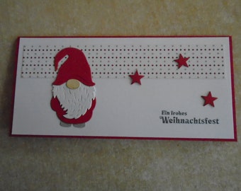 Gutschein Weihnachtsverpackung  Geldgeschenk  Konzertverpackung Weihnachten  Verpackung  Wichtel