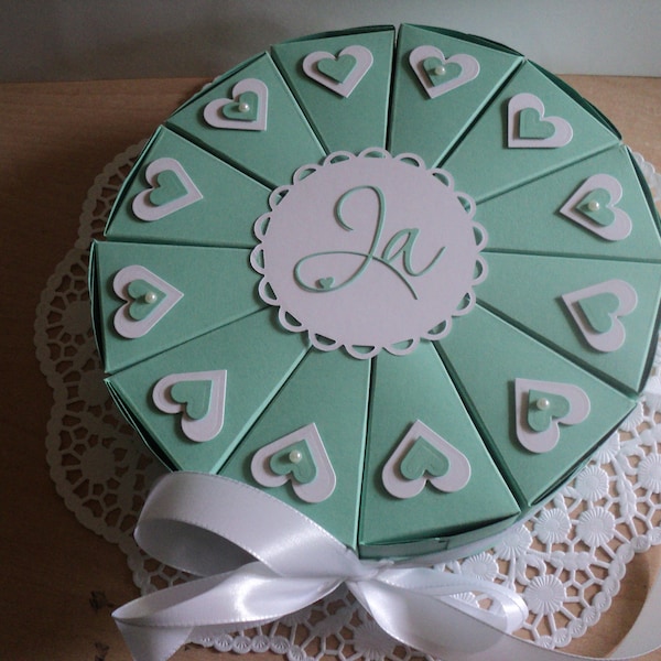 hochzeitstorte Geldgeschenk Give Away Hochzeit Schachteltorte Papiertorte Hochzeitsgeschenk Geschenk Geschenkidee