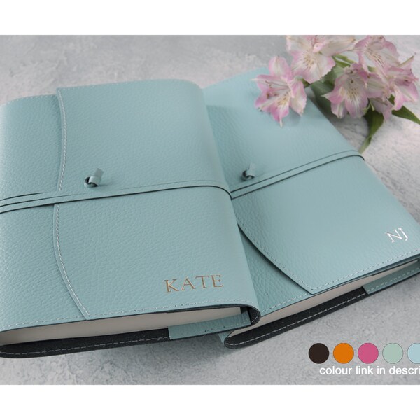 Tivoli Notebook Small Large Recycled Leather Bound Journal