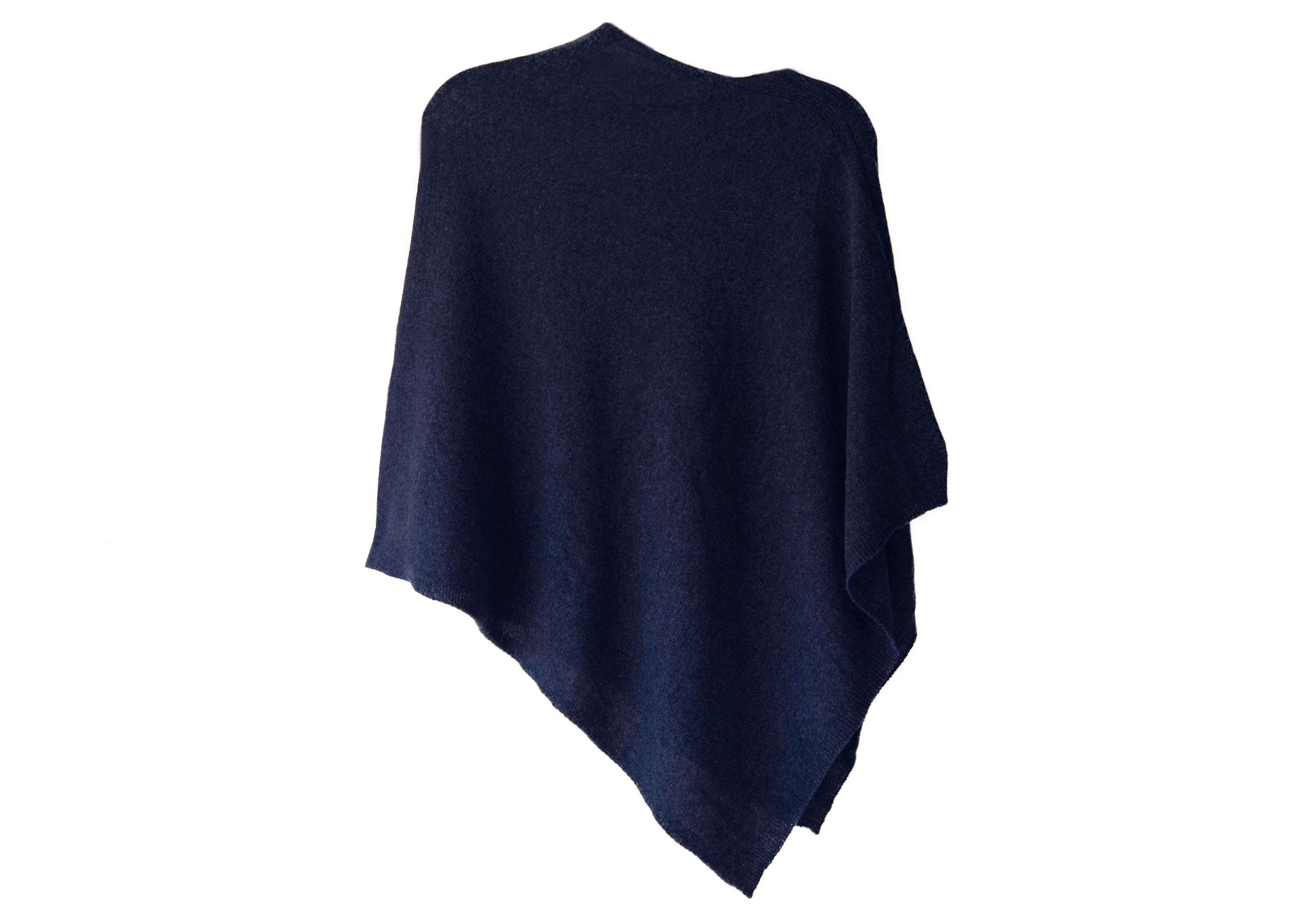 Firenze 100% Cashmere Poncho One Size Navy - Etsy UK