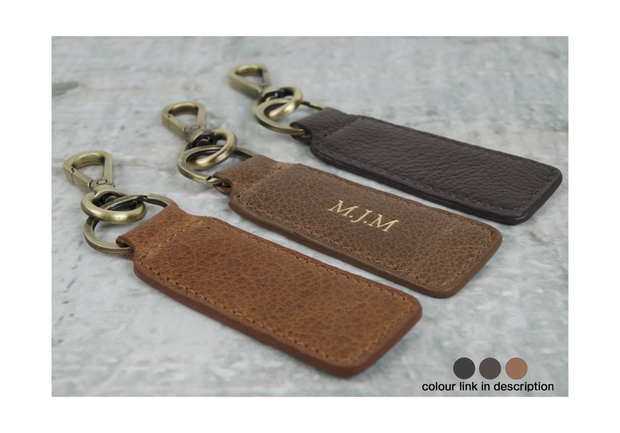 Matador Handmade Leather Key Ring, Leather Keychain ( 8cm x 3cm ) Can be Personalised!