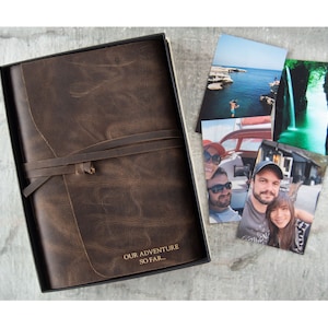 Enya Album Fotografico Rilegatura In Pelle Pieno Fiore Realizzata a mano Grande, Include una Confezione Regalo. Può essere personalizzato!