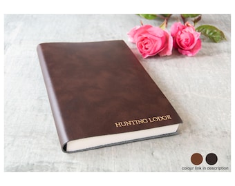 Romano Jazz A5 gepersonaliseerd handgemaakt Italiaans gerecycled leren dagboek rustiek (21 x 15 cm) reisnotitieboek dagboek schetsboek schrijvers cadeau