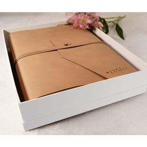 Viaggio Photo Album Handmade Italian Recycled Leather Large, Includes Gift Box (30cm x 24cm x 6cm) Can be Personalised!