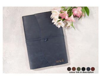 アマルフィ A4 ハンドメイド イタリアンレザー詰め替え可能ジャーナル