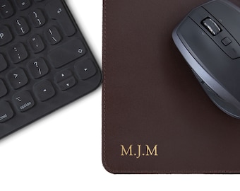 Matador Handcrafted Leather Mouse Pad Chocolate, Desk, Computer, Laptop Mouse Pad (21cm x 18cm) Can be Personalised!