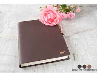 Indiana Handmade Leather Refillable Journal A5 Chocolate, Travel Journal (21cm x 15cm x 2cm) Can be Personalised!