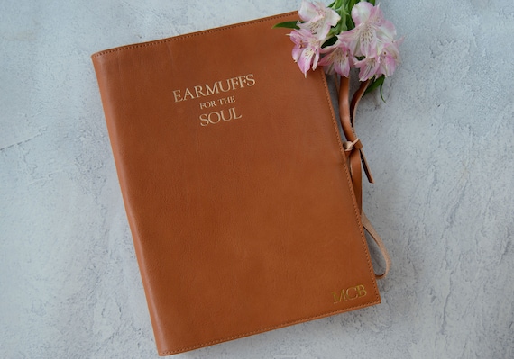 A4 Large Classic Brown Leather Bound Journal, Leather Notebook