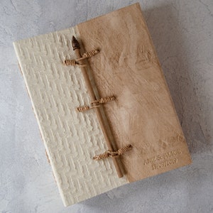 Oriental Handmade Photo Album Large, Vegan Leather Photo Album Includes Gift Box (35cm x 30cm x 7cm) Can be Personalised!