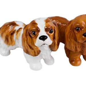 Blue Witch Cavalier King Charles Handmade Salt & Pepper Cruet Set Mini Fawn (6cm x 9cm) An Original Gift Idea! A Great Gift For Dog Lovers!